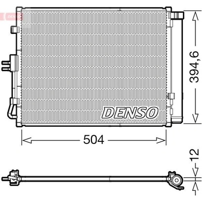 Kondenzátor, klimatizace DENSO DCN43005