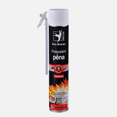 Den Braven Protipožární pěna, trubičková dóza 750 ml, červená