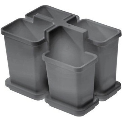 odkapávač příb. 16,4x11,2x12,5 cm, BELLA, šedý, plast