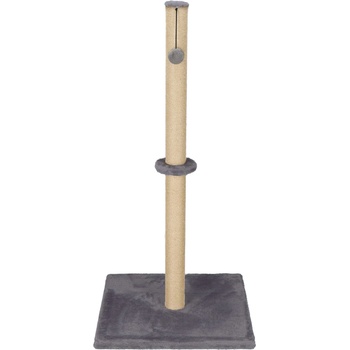 Sersimo Комплект за игра за котки, с място за драскане и връв, 75 см, тъмно сив (pa1030)