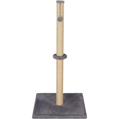 Sersimo Комплект за игра за котки, с място за драскане и връв, 75 см, тъмно сив (pa1030)