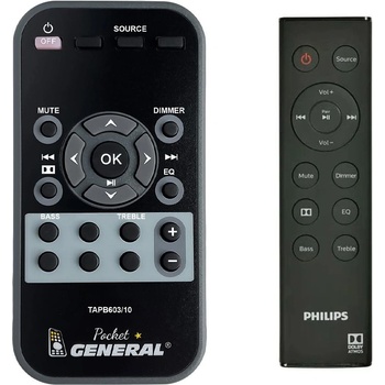 GENERAL Philips tapb603 - дистанционно управление дубликат (tapb603)