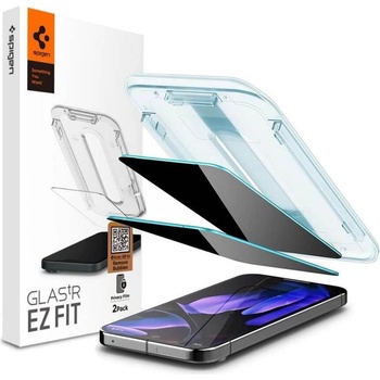 Spigen Затъмняващ Протектор за Google Pixel 10 Pro XL/ 9 Pro XL Spigen Privacy Glass tR EZ Fit 2бр. , Черен (AGL09313)
