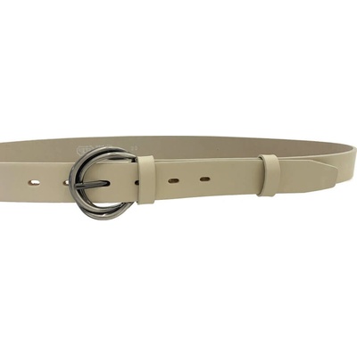 Penny Belts kožený opasek 30-194-44 krémový