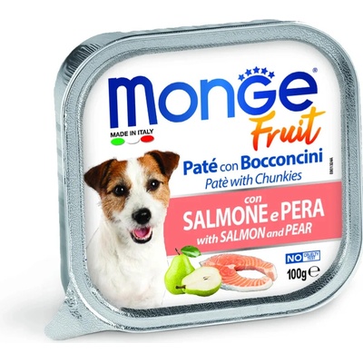 Monge Fruit Adult Dog Losos s hruškou 32 x 100 g