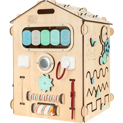 BusyKids Activity board domeček pro kluky – Zboží Mobilmania