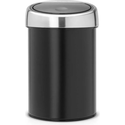 3 л. матирано черно кошче за боклук Brabantia от серия Touch Bin (647214)