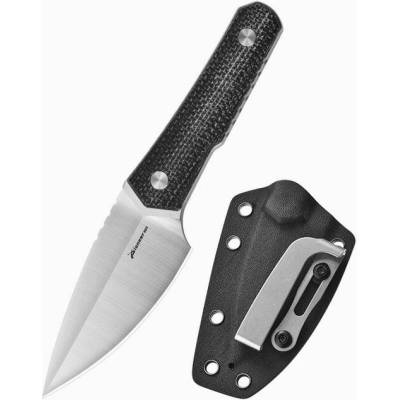 Pevný survivalový s pevnou čepeľou z ocele 14C28N, typ Neck Knife + Puzdro