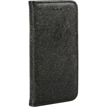 Image 1 of Samsung Страничен калъф тип тефтер за Samsung A730 A8 Plus (2018) черен с брокат