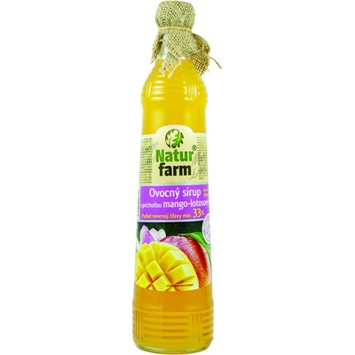 Naturfarm Sirup mango a lotosový kvet 33% ovocie 0,7 l