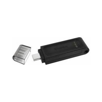 Kingston USB стик Kingston DT70/64GB usb c Черен 64 GB