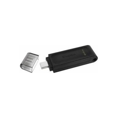 Kingston USB стик Kingston DT70/64GB usb c Черен 64 GB