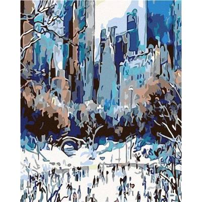 zuty Malování podle čísel Bruslení v New Yorku 80 x 100 cm vypnuté plátno na rám