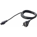 PremiumCord Kabel síťový 230V k notebooku 1m, trojlístek "Mickey Mouse" kpspt1