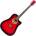 Pasadena PDC-10 Red Burst Акустична китара