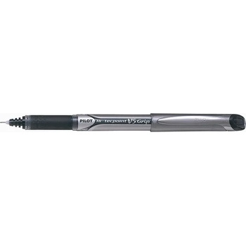 Pilot Химикалка, 0, 3 мм, игла, капачка, PILOT "Hi-Tecpoint V5 Grip", черна BXGPN-V5-B (BXGPN-V5-B)