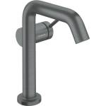 Hansgrohe Tecturis S - Смесител за умивалник с изпускателен клапан Push-Open, CoolStart, EcoSmart+, матиран черен хром 73340340 (73340340)