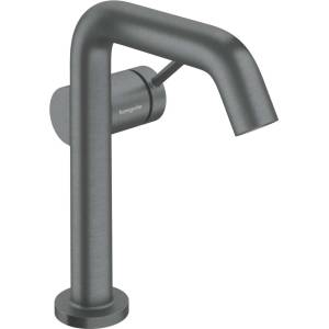 Hansgrohe Tecturis S - Смесител за умивалник с изпускателен клапан Push-Open, CoolStart, EcoSmart+, матиран черен хром 73340340 (73340340)