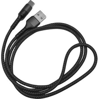 Microcig Rychlonabíjecí kabel Typ-C 5A 1m Black opletený
