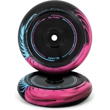 Slamm Swirl Hollow Core Wheels 110 mm Black/Blue/Pink kolečka 2 ks