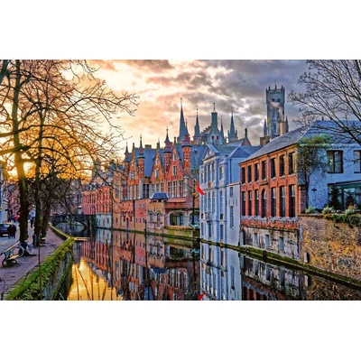 DIMEX ART Флизелинов фототапет каналите в брюж 375 x 250 см