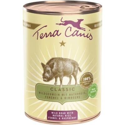 Terra Canis Дивечово прасе с натурален ориз, копър и малина 400 г