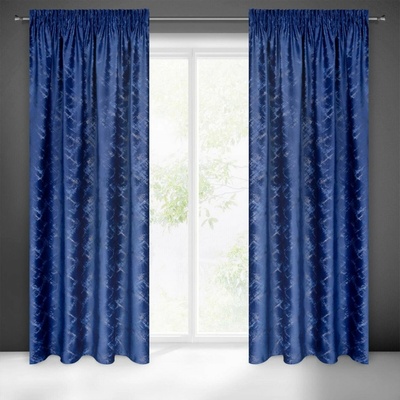 EUROFIRANY ZATEMŇOVACÍ ZÁVĚS NA PÁSCE ADRIA 140X270 CM TMAVĚMODRÁ