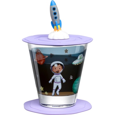 Leonardo Poháre s viečkom a tanierikom cosmos BAMBINI AVVENTURA 215 ml