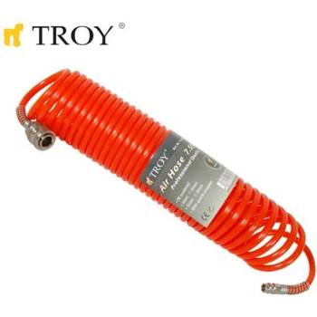 Image 1 of TROY Спираловиден маркуч за въздух 7.5m (T 18607)