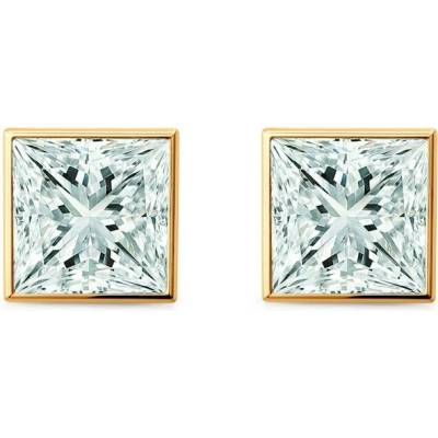 SAVICKI Náušnice Pure žluté zlato laboratorní diamanty PURE-K-PR-050-LAB-Z