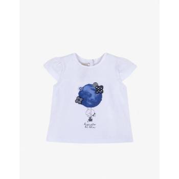 Chicco Girls Tee White/Blue