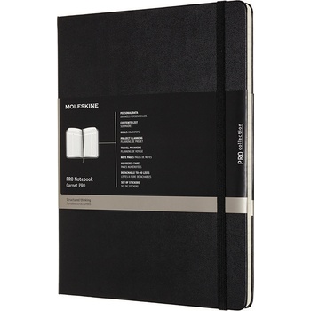 Moleskine Тефтер с редове Moleskine твърда корица XL 192 страници черен (PROPFNTB4HBK)