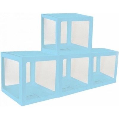 CHAKS Boxy nabalónky modré 30 x 30 x 30 cm