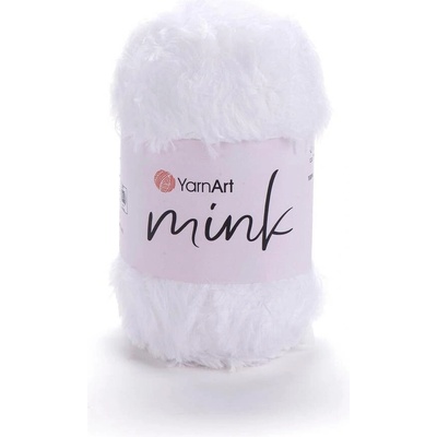 Yarn Art příze Mink 345 sněhově bílá