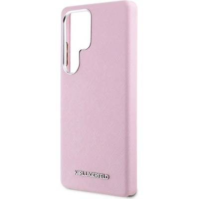 CG Mobile Samsung S25 Ultra KARL LAGERFELD SAFFIANO FULL WRAPPED ELONGATED METAL LOGO силиконов протектор за телефон, устойчив на удар, цвят ROSS KLHMS25LPSAFWMCP (KLHMS25LPSAFWMCP)
