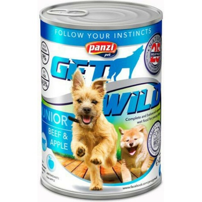 Panzi GetWild Dog Junior Beef & Apple 415 g