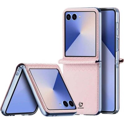 Dux Ducis Кожен Калъф Samsung Z Flip 7, Dux Ducis Bril Case, Розов (6971824155082)