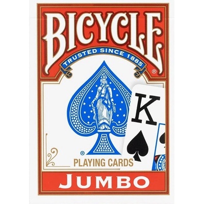 Bicycle Jumbo Rider Back na poker červené
