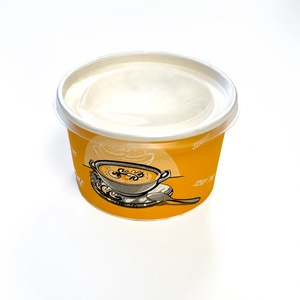 ЛАЙТС Картонени купи за супа с капак 500 мл (16 oz) 50 бр