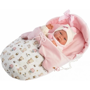 Llorens 73886 NEW BORN HOLČIČKA realistická miminko s celovinylovým tělem 40 cm