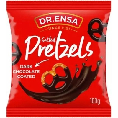 Dr. Ensa slaný preclík v hořké čokoládě 100 g