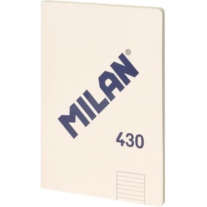MILAN Тетрадка 1918, А4, широки редове, картонена корица, 48 листа, бежова (57242G48BG)