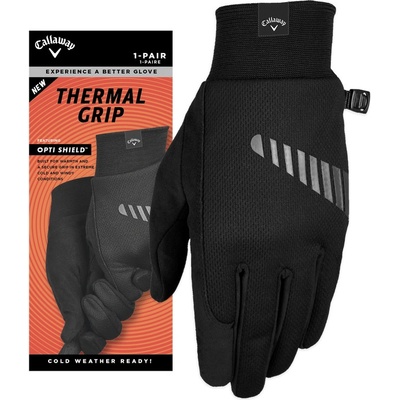 Callaway Thermal Grip Womens Golf Glove Pair 24 S černá
