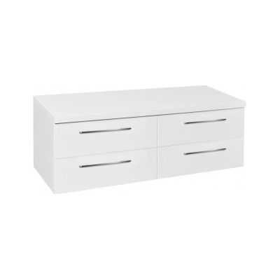 Krajcar Geo 130 x 46 x 50 cm se dvěma výřezy bílá 2KG.130