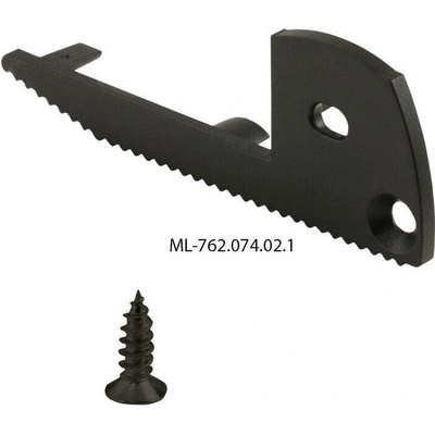 ML-762.074.02.1 Koncovka pro BL s otvorem pravá, černá barva, 1 ks