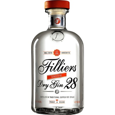 Filliers Dry Gin 28 Tangerine 43,7% 0,5 l (holá láhev)