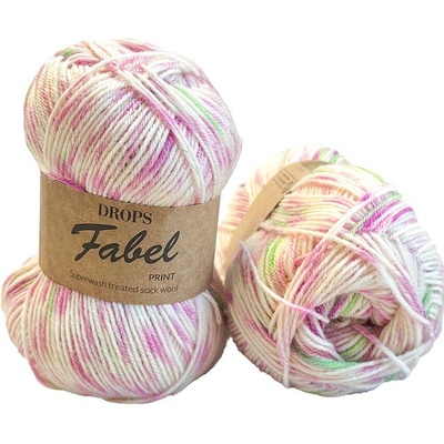 Drops Fabel print 931 polibek limetky
