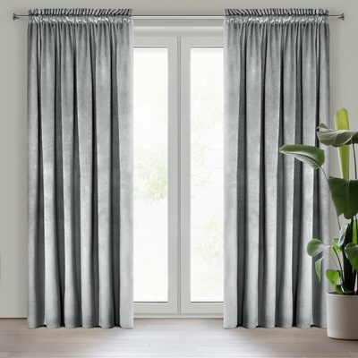 Takoy DESIGN 91 záves ROSA z jednofarebného mäkkého zamatu 140 x 270 cm-HF-432171 | 140 x 270 cm