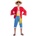 One Piece Маскировъчен костюм за възрастни One Piece Luffy (5 Части) Размер L