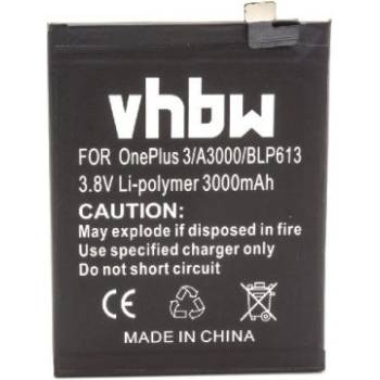 Image 1 of VHBW Батерия за OnePlus 3, BLP613, 3000 mAh (800113635)